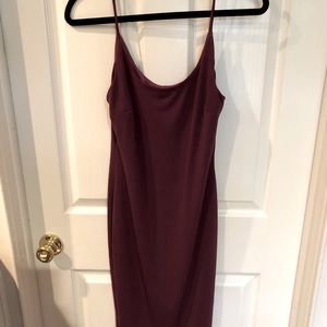 Burgundy Bodycon dress